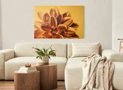 Leiwandbilder Gold Blumen & Pflanzen