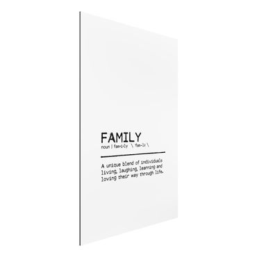 Stampa su alluminio - Definition Family Unique