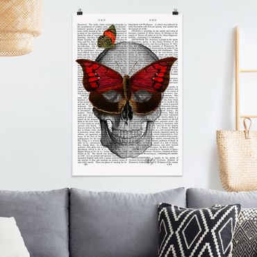 Poster - Spaventoso Reading - Maschera farfalla - Verticale 3:2