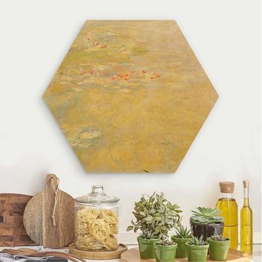 Esagono in legno - Claude Monet - Laghetto delle ninfee