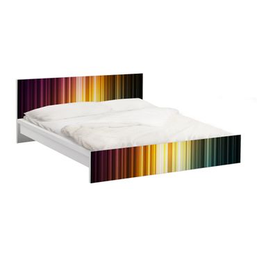 Carta adesiva per mobili IKEA - Malm Letto basso 180x200cm Rainbow Light