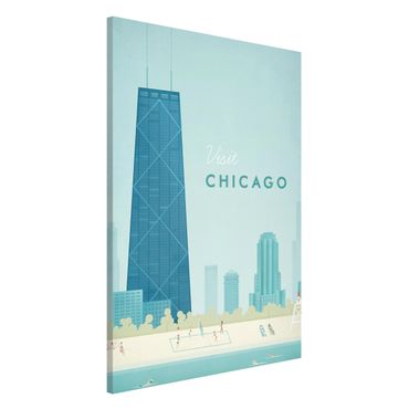Lavagna magnetica - Poster viaggio - Chicago - Formato verticale 2:3