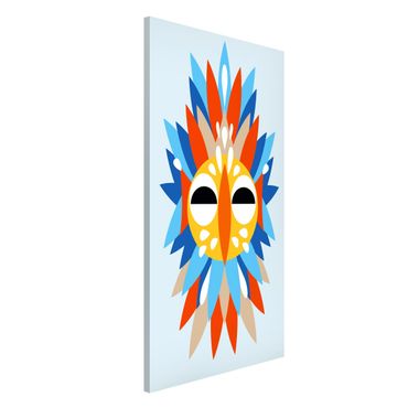 Lavagna magnetica - Collage Mask Ethnic - Parrot - Formato verticale 4:3