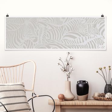 Poster - No.Ds4 pedonale grigio chiaro - Panorama formato orizzontale