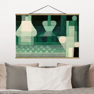 Foto su tessuto da parete con bastone - Paul Klee - Serrature - Orizzontale 2:3
