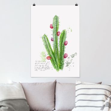 Poster - Cactus Con Bibellvers II - Verticale 3:2