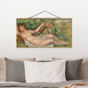 Quadro su tessuto con stecche per poster - Auguste Renoir - The Source - Orizzontale 1:2