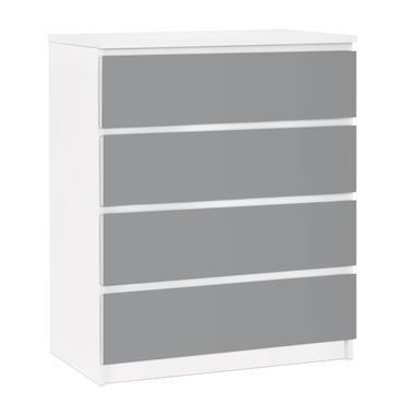 Carta adesiva per mobili IKEA - Malm Cassettiera 4xCassetti - Colour Cool Grey