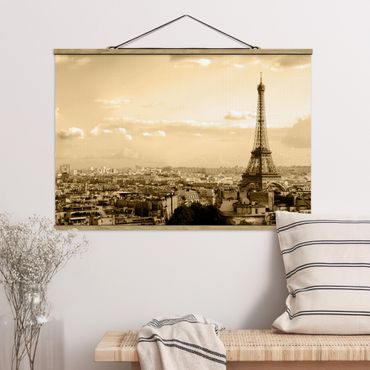 Foto su tessuto da parete con bastone - I Love Paris - Orizzontale 2:3