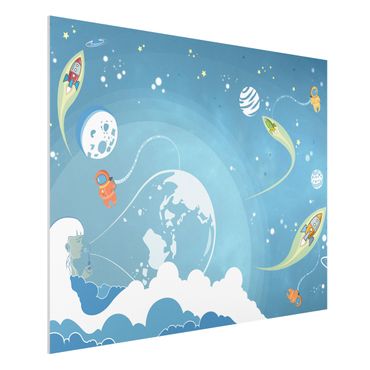 Quadro in forex - No.MW16 Colorful Space bustle - Orizzontale 4:3