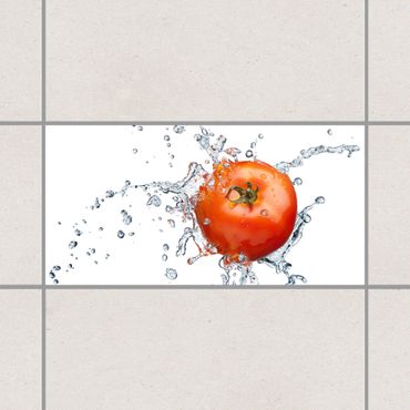 Adesivo per piastrelle - Fresh tomato 30cm x 60cm