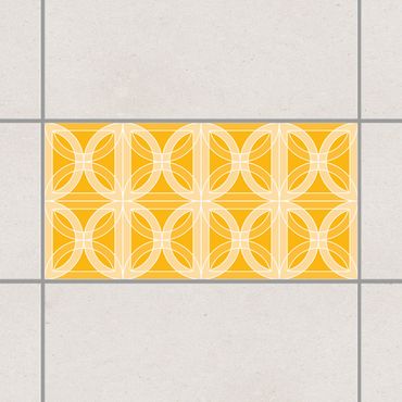 Adesivo per piastrelle - Circular Tile Design Melon Yellow 30cm x 60cm