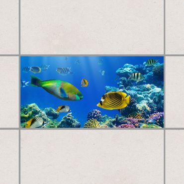 Adesivo per piastrelle - Underwater Lights 30cm x 60cm