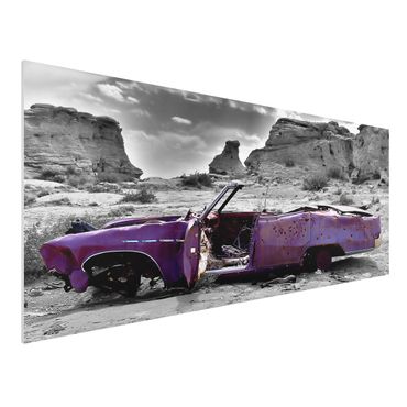 Quadro in forex - Pink Cadillac - Panoramico