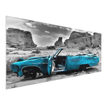 Quadro in forex - Turqouise Cadillac - Panoramico