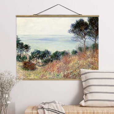 Foto su tessuto da parete con bastone - Claude Monet - Costa Varengeville - Orizzontale 3:4