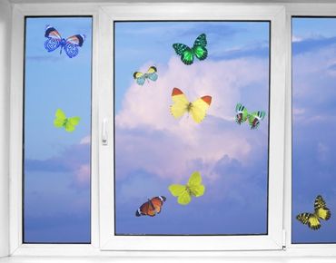 Adesivi da finestra no.32 butterflies set1