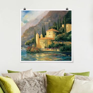 Poster - Campagna italiana - Country House - Quadrato 1:1