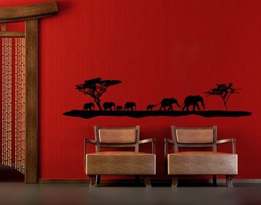 Adesivo murale no.TM11 Elefanten Family