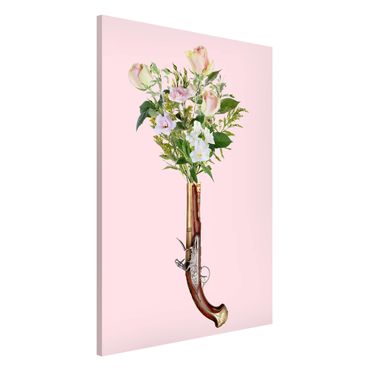 Lavagna magnetica - Pistola con i fiori - Formato verticale 2:3