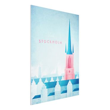 Stampa su Forex - Poster Viaggi - Stoccolma - Verticale 4:3