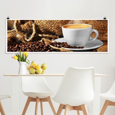 Poster - Morning Coffee - Panorama formato orizzontale