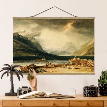 Foto su tessuto da parete con bastone - William Turner - Lago di Thun - Orizzontale 2:3