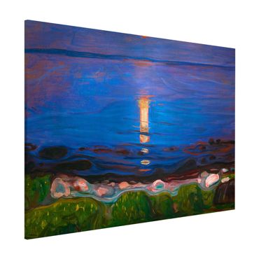 Lavagna magnetica - Edvard Munch - Summer Night On The Sea Beach - Formato orizzontale 3:4