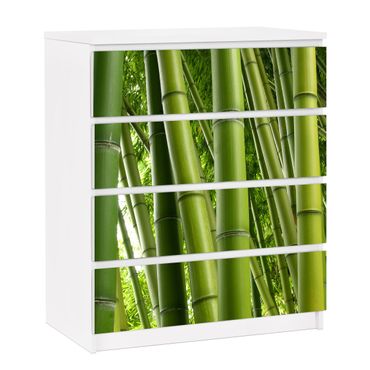 Carta adesiva per mobili IKEA - Malm Cassettiera 4xCassetti - Bamboo Trees No.1