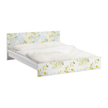 Carta adesiva per mobili IKEA - Malm Letto basso 160x200cm Oasis floral pattern