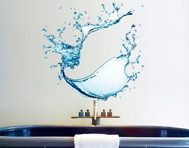 Adesivo murale No.471 Splashing Water