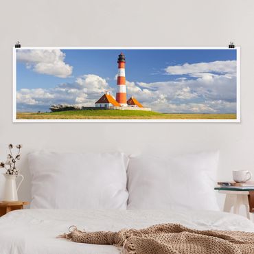 Poster - Faro in Schleswig-Holstein - Panorama formato orizzontale