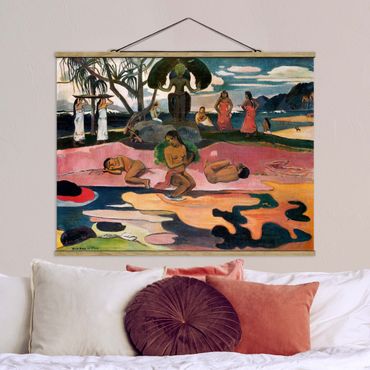 Foto su tessuto da parete con bastone - Paul Gauguin - Dio Estag - Orizzontale 3:4