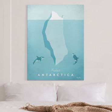 Stampa su tela - Poster di viaggio - Antartide - Verticale 4:3
