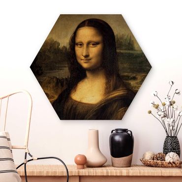 Esagono in legno - Leonardo Da Vinci - Monna Lisa