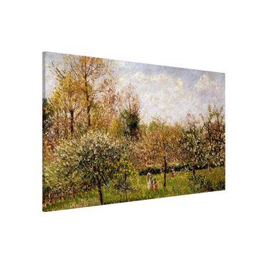 Lavagna magnetica - Camille Pissarro - Primavera in Eragny - Formato orizzontale 3:2