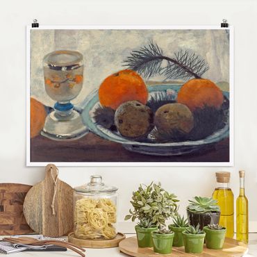 Poster - Paula Modersohn-Becker - Natura morta con Frosted Mug Glass - Orizzontale 2:3