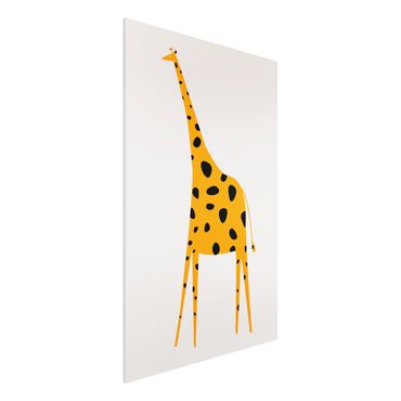 Stampa su Forex - Giraffa gialla - Verticale 3:2