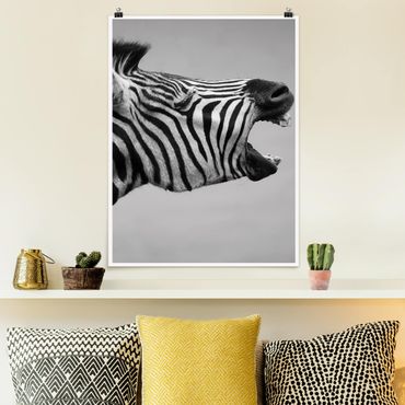 Poster - Rawling Zebra II - Verticale 4:3