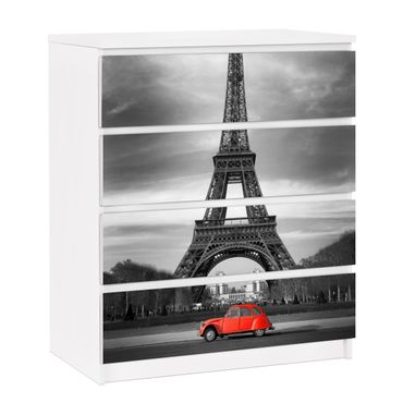 Carta adesiva per mobili IKEA - Malm Cassettiera 4xCassetti - Spot on Paris