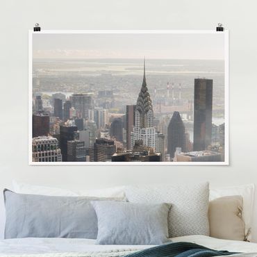 Poster - L'Empire State Building Upper Manhattan NY - Orizzontale 2:3