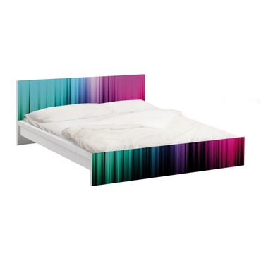 Carta adesiva per mobili IKEA - Malm Letto basso 140x200cm Rainbow Display