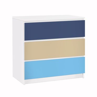 Carta adesiva per mobili IKEA - Malm Cassettiera 3xCassetti - Set Noble
