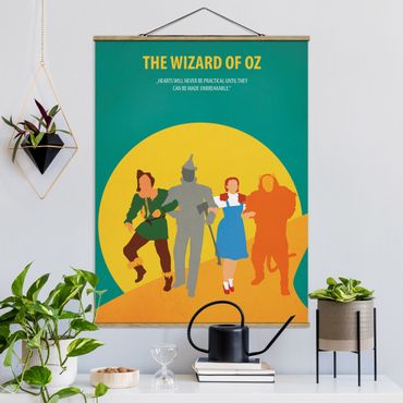 Foto su tessuto da parete con bastone - Poster del film Il Mago di Oz - Verticale 4:3