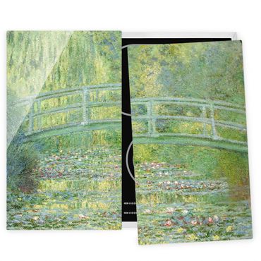 Coprifornelli in vetro - Claude Monet - Ponte giapponese - 52x80cm