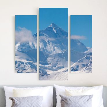 Stampa su tela 3 parti - Mount Everest - Trittico da galleria