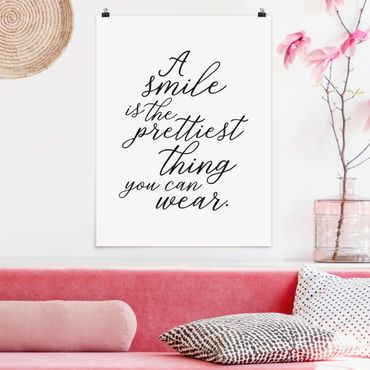 Poster - Un sorriso è la più bella cosa - Verticale 4:3