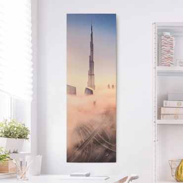 Stampa su tela - Heavenly skyline di Dubai - Pannello