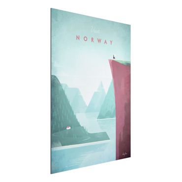 Stampa su alluminio - Poster di viaggio - Norvegia - Verticale 4:3