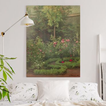 Quadri su tela - Camille Pissarro - A Rose Garden